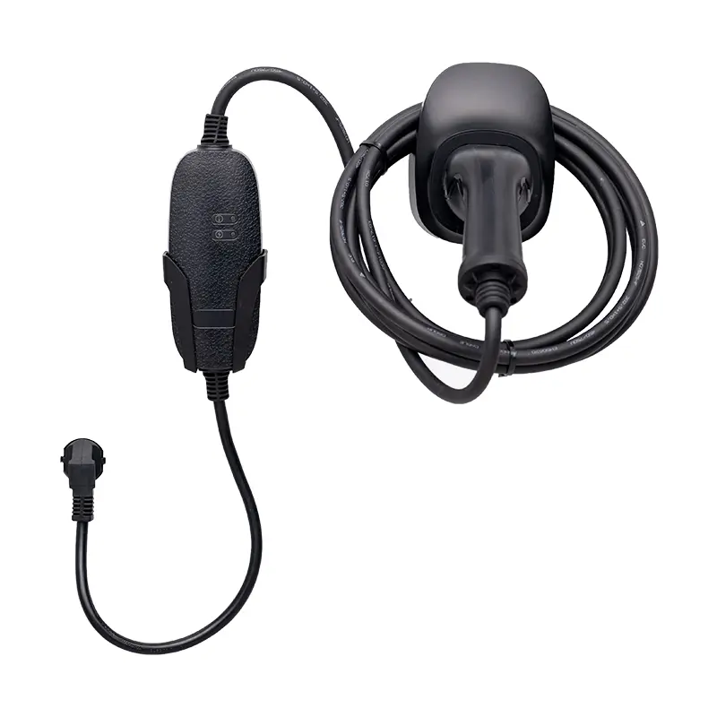 7kW Portable AC EV Charger with Acrylic Housing for Home & Outdoor Charging